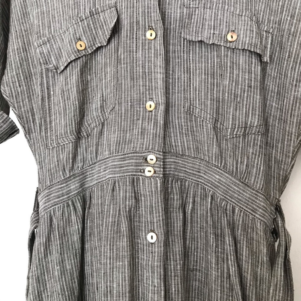 Cleobella Cayman Linen Shirt Dress Maxi - Picture 5 of 7